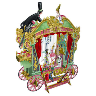 3D Pop Up wenskaart - Puppet Theatre