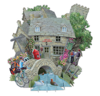 3D Pop Up wenskaart - The Cotswolds