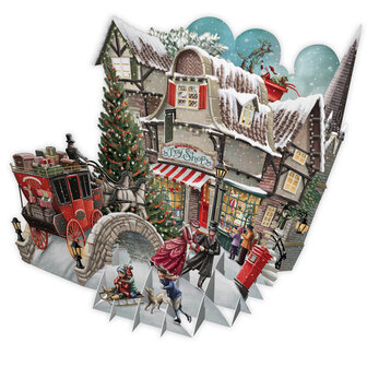 3D Pop Up wenskaart - Kerst - What the Dickens