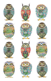 Theedoek - owls