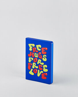 Notitieboek A6 - Free Hugs, zacht leer