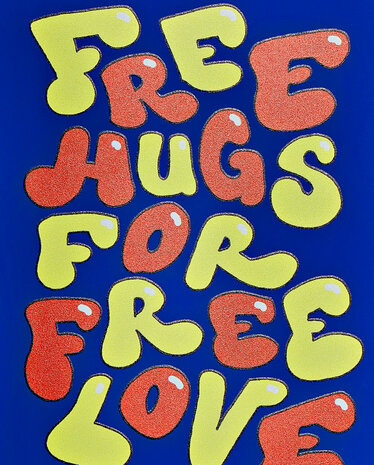 Notitieboek A6 - Free Hugs, zacht leer