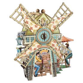 3D Pop Up wenskaart - The Windmill Teashop