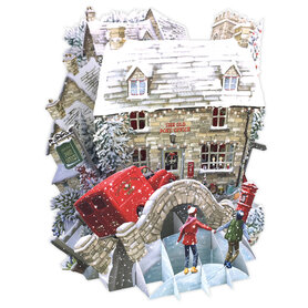 3D Pop Up wenskaart - Kerst - The Old Postoffice