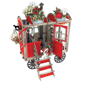 3D Pop Up wenskaart - Kerst - Christmas Hut