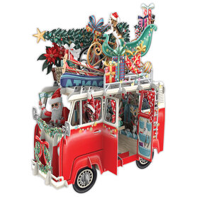 3D Pop Up wenskaart - Kerst - Christmas Camper