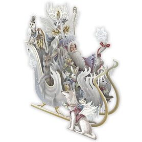 3D Pop Up wenskaart - Kerst - Snow Queen Sleigh